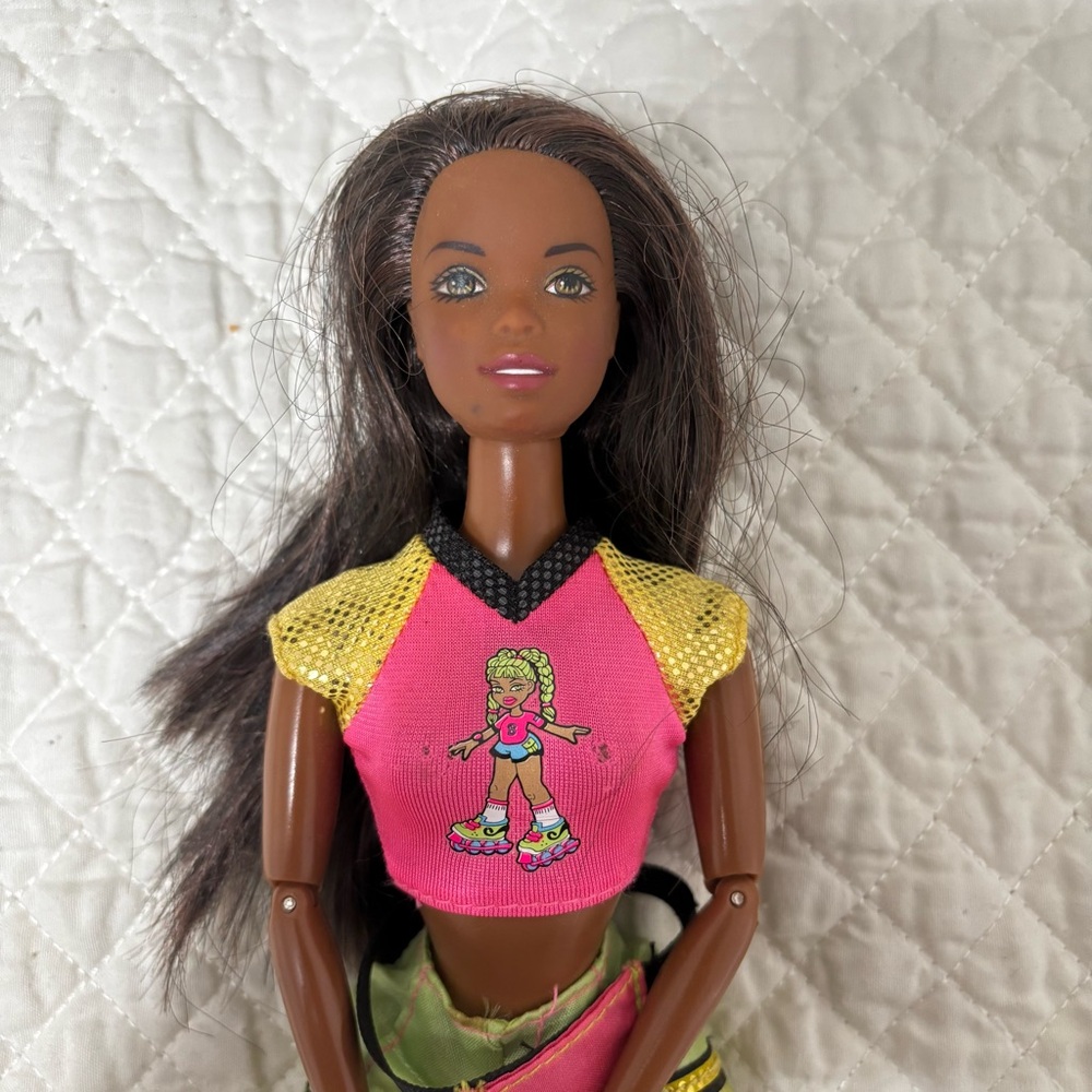 Cool skating barbie doll christie